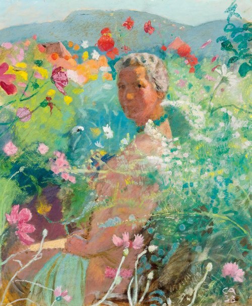 Woman in a Garden 1938