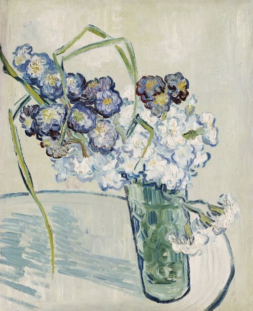 Glass with Carnations