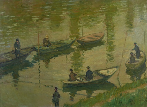 Fishermen on the Seine at Poissy
