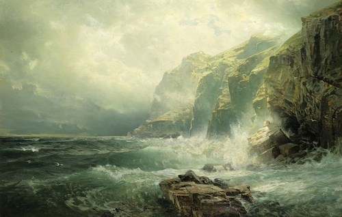Rocky Coastline, Cornwall 1886