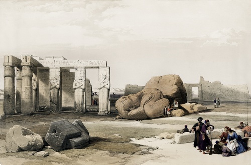Fragment of the Great Colossi at the Memnonium Thebes