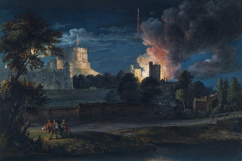 Windsor Castle from Datchet Lane on a Rejoicing Night, 1768