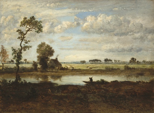 Landscape with Boatman 1860