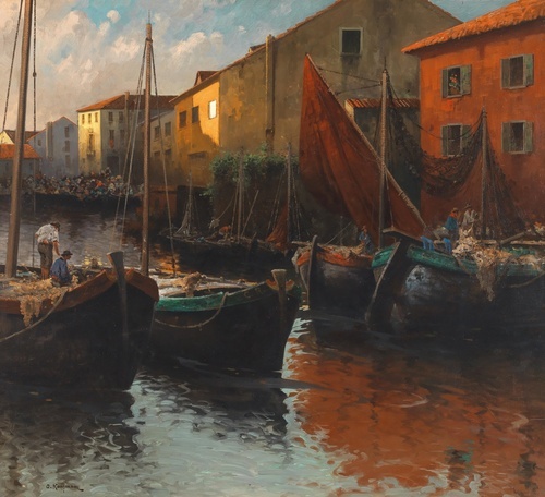 Fishing Boats in the Harbor