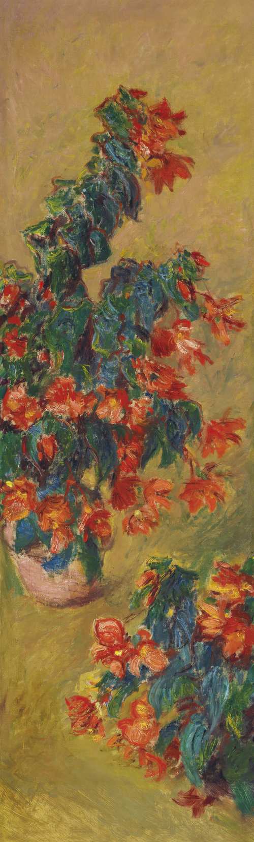 Red Azaleas in a Pot