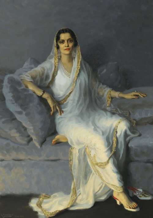 Portrait of Maharani India Devi of Cooch Behar