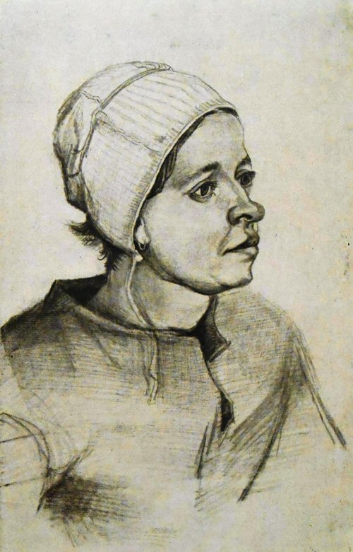 Peasant Woman with Smooth, White Cap