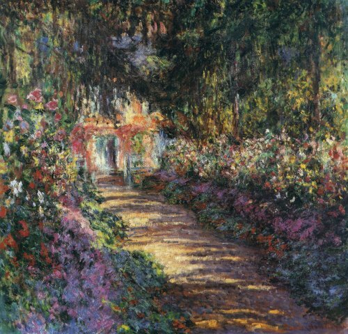 Stien i Monets Have i Giverny