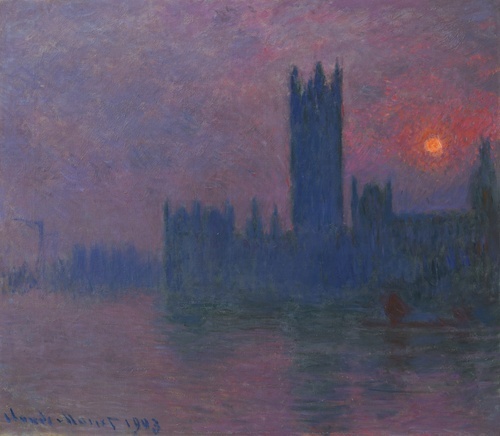 The Houses of Parliament at Sunset