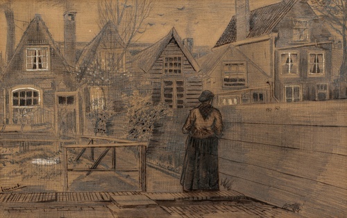 Sien's mother's house seen from the back yard