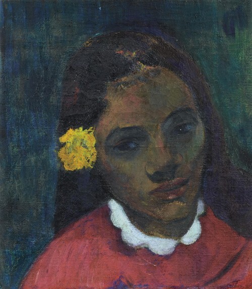 Testa di donna tahitiana