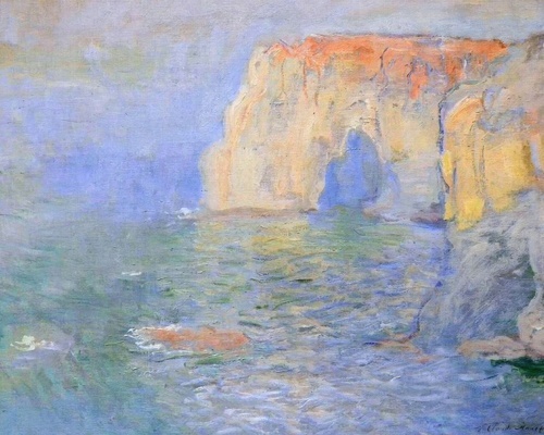 Der Manneport, Reflexionen des Wassers