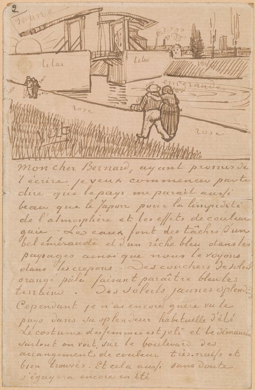 Autograph letter signed Arles, to Émile Bernard