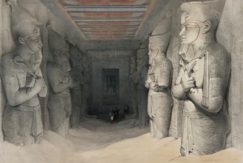 Interior of the Temple of Aboo Simbel Nubia