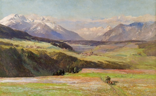 View from Igls into the Upper Inn Valley