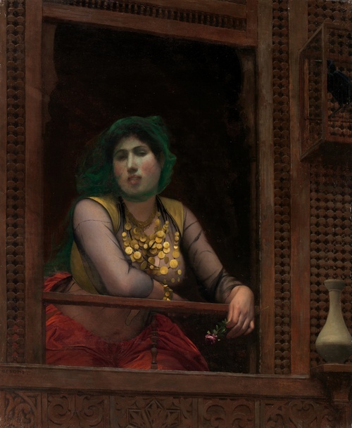 Woman at a Balcony