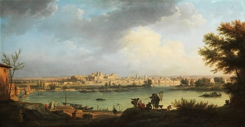 View of Avignon from the Right Bank of the Rhone