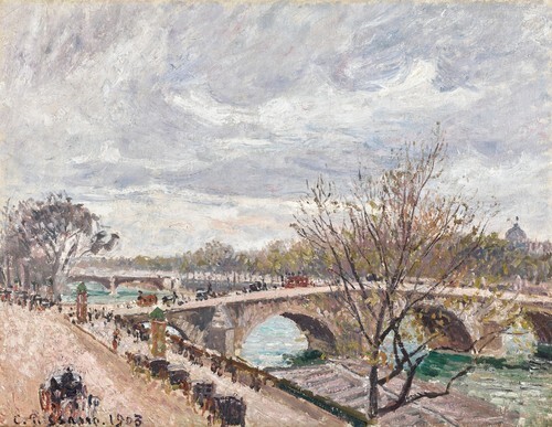 Le Pont-Royal, Afternoon, Overcast Weather