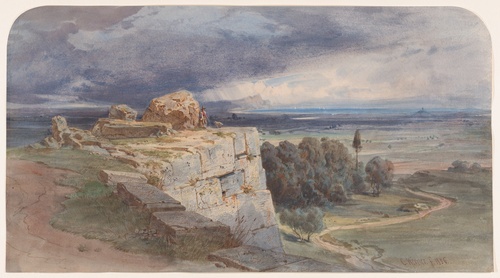 View of Norba from the North, towards San Felice Circeo