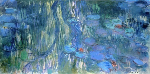 Water Lilies, Reflections of Weeping Willows