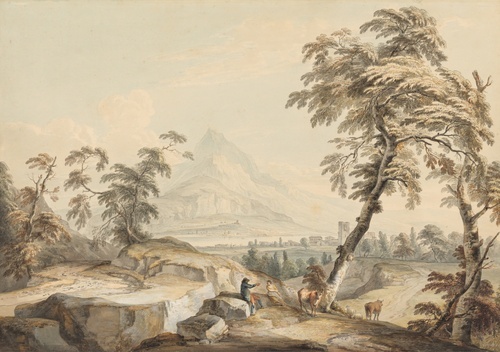Italianate Landscape with Travelers