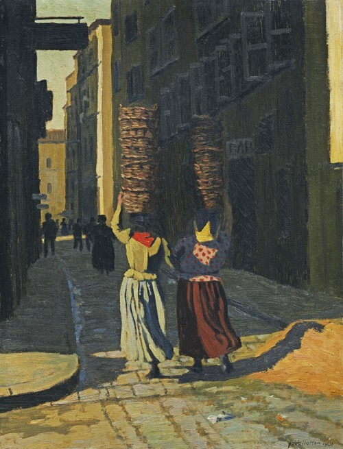 Women Carrying Baskets in Marseille