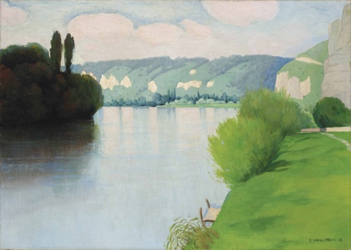Sông Seine gần Les Andelys, nắng mai
