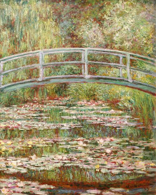 Bridge Over a Pond of Water Lilies