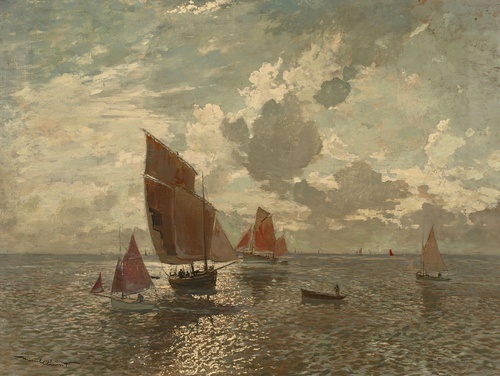 Sailboats in Calm Weather