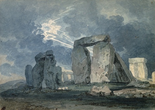 Stone Circle under Stormy Sky
