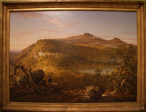 A View of Two Lakes and Mountain House