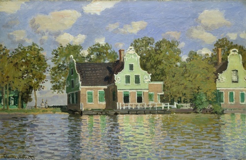 Houses by the Bank of the River