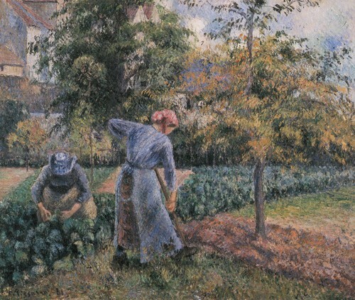 Peasant Woman Digging, the Jardin de Maubuisson, Pontiose