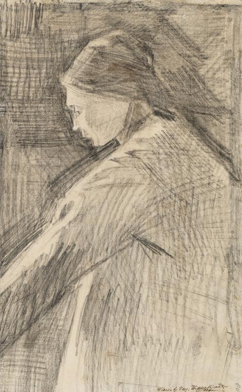 Standing Woman in Profile