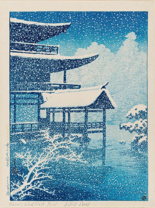 Snow at Kinkaku-ji
