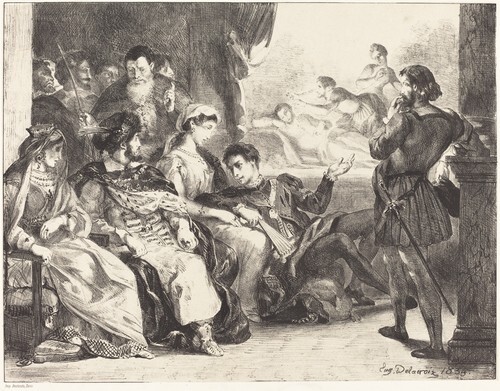 Players Enacting the Poisoning of Hamlet's Father (Act III, Scene II)