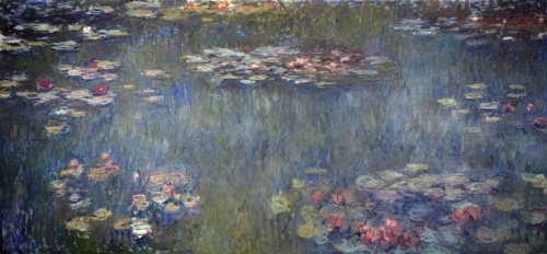 Waterlilies Pond, Green Reflection