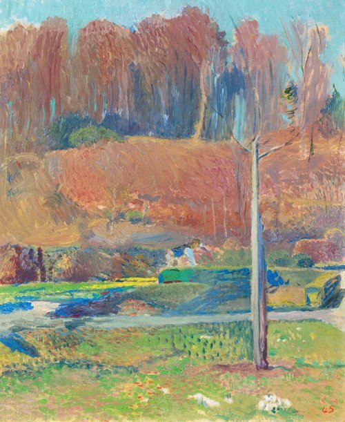 Garden in Oschwand in Spring 1945