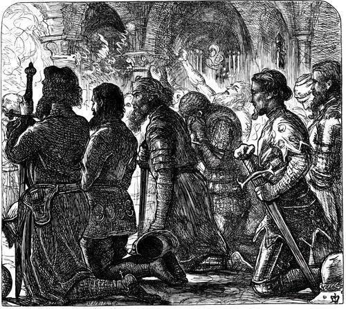 Knights of the Blois-faction before the The Combat of the Thirty 1862