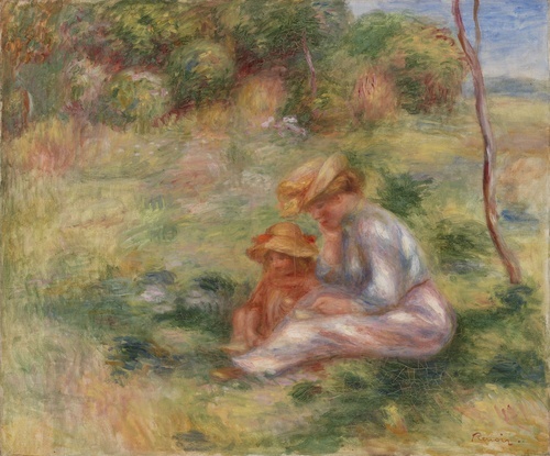 Woman and Child in the Grass