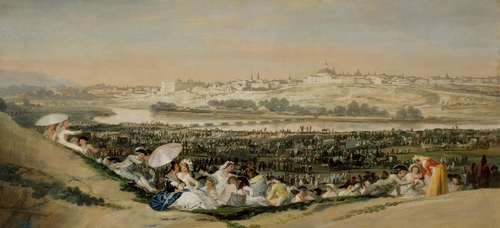 Designs for the Tapestries for the Decoration of the Royal Palaces El Pardo and El Escorial, Scene: Folk Festival on San Isidro's Day 1788