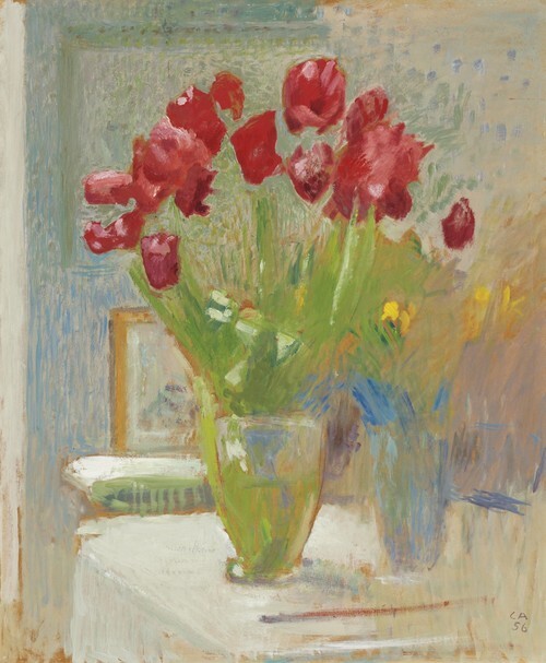 Still Life with Red Tulips