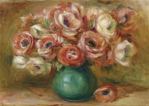 Vase d'anémones