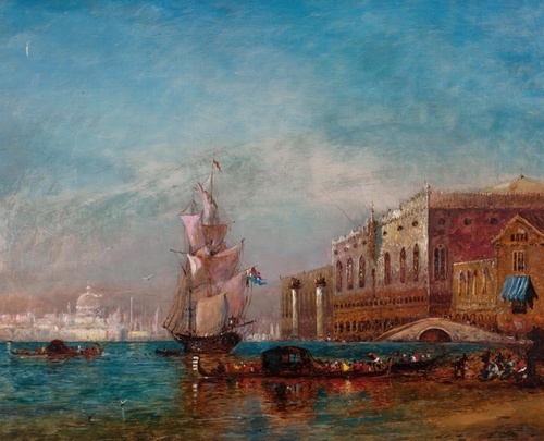 Skepp vid Markuskyrkan, Venedig