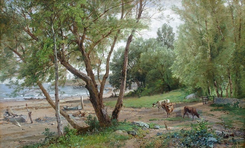 Beach at Beverly Farms, Cape Ann, Massachusetts, 1877