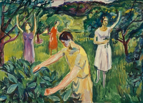 Four Women in the Garden