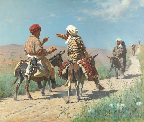 Mulla Rahim and Mulla Kerim Quarreling on the Way to the Market