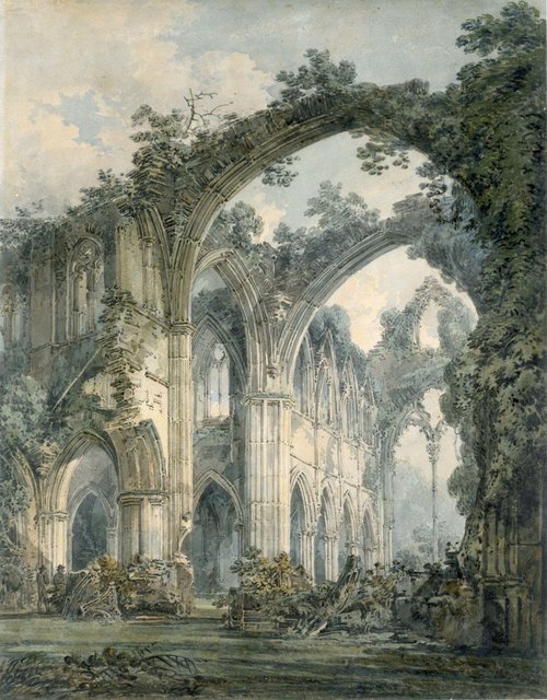 Interior of Tintern Abbey