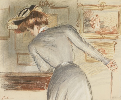 At the Exhibition of Watteau 1895
