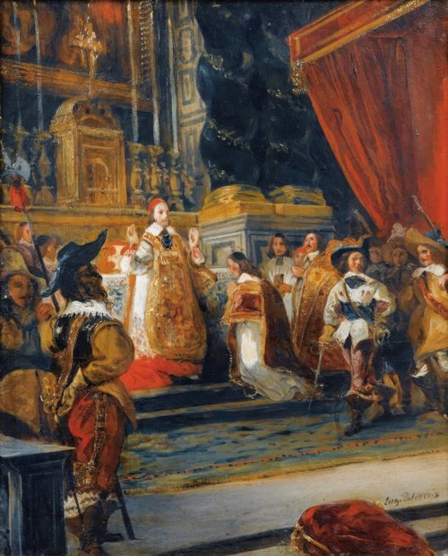 Đức Hồng y Richelieu cử hành Thánh lễ trong Nhà thờ Palais Royal